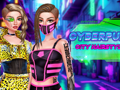Cyberpunk City Hairstyles